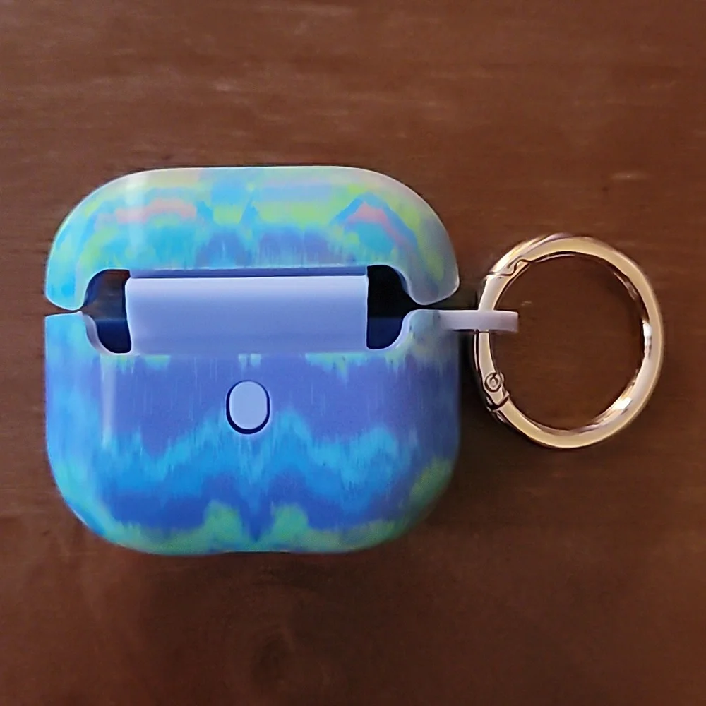 heyday Apple AirPods (3 Generation) Multicolored Hard Case with Carabiner Clip